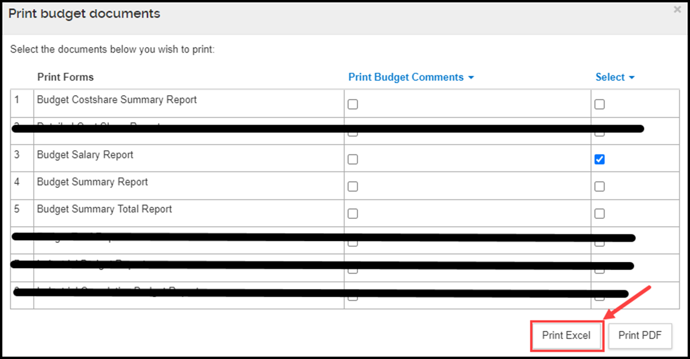 image showing how to save to excel