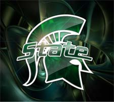 Michigan State University Spartan Helment Logo